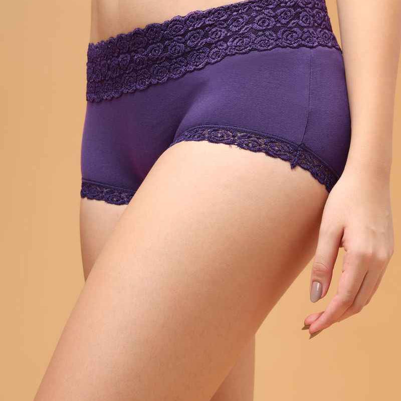 Women Lace Shape and Support Anti-Odour Hipster Briefs