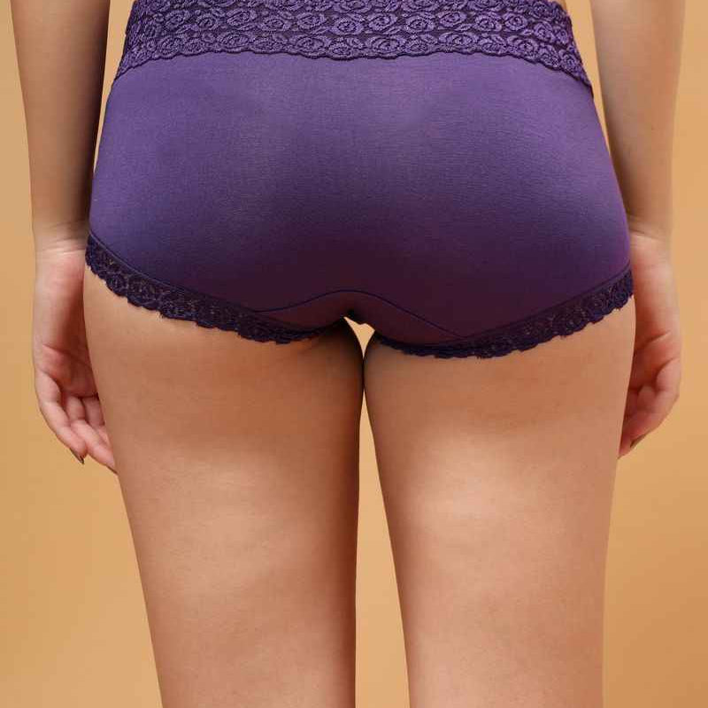 Women Lace Shape and Support Anti-Odour Hipster Briefs
