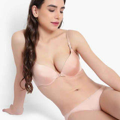 Medium Coverage Underwired Lightly Padded Plunge All Day Comfort Bra
