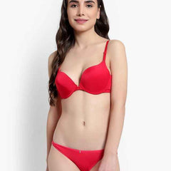 Women Red Solid Perfect Front Closure Lingerie
