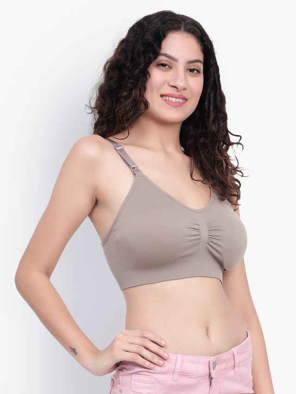 Full Coverage Removable padding Non-Wired Maternity Bra- All Day Comfort