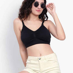Full Coverage Removable Padding Non-Wired Maternity Bra - All Day Comfort