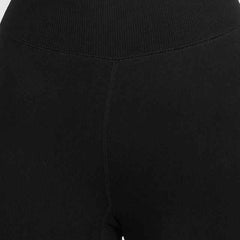 Slim Fit Black Thick Warm High Waisted Premium Fleece Lined Thermal Leggings for Women