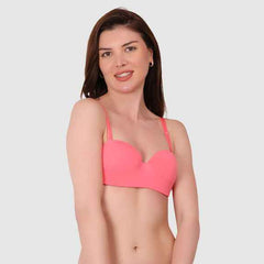 Medium Coverage Underwired Lightly Padded Push-Up Bra With All Day Comfort