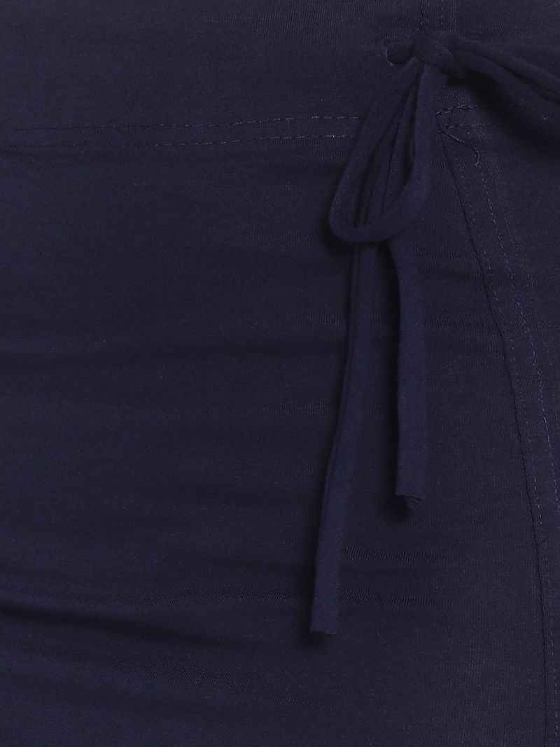 Women Solid Mermaid Fit High-Rise Knitted Seamless Saree Shapewear