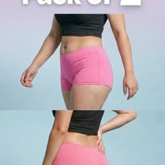 2 Pack - Pink Absorbent Boyshorts