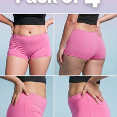 4 Pack - Pink Absorbent Boyshorts