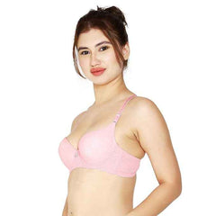 women Self Design Wired Lightly Padded Pushup Bra