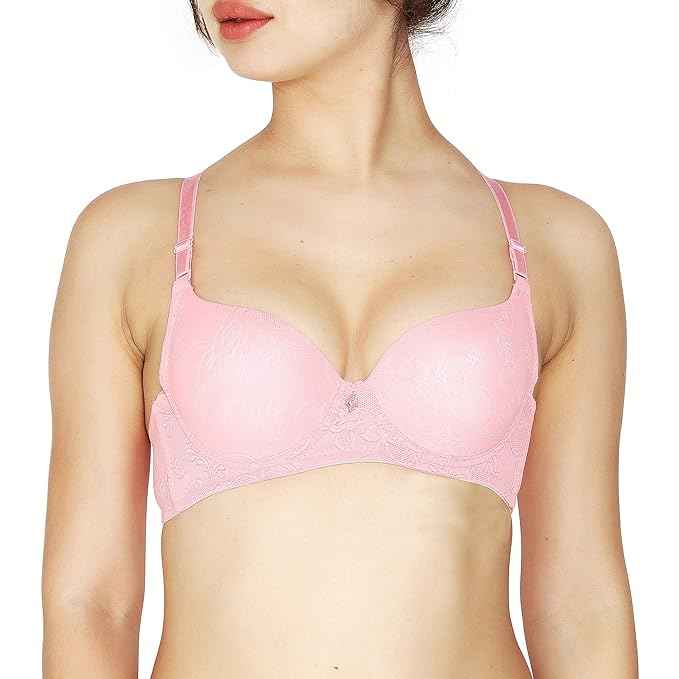 women Self Design Wired Lightly Padded Pushup Bra