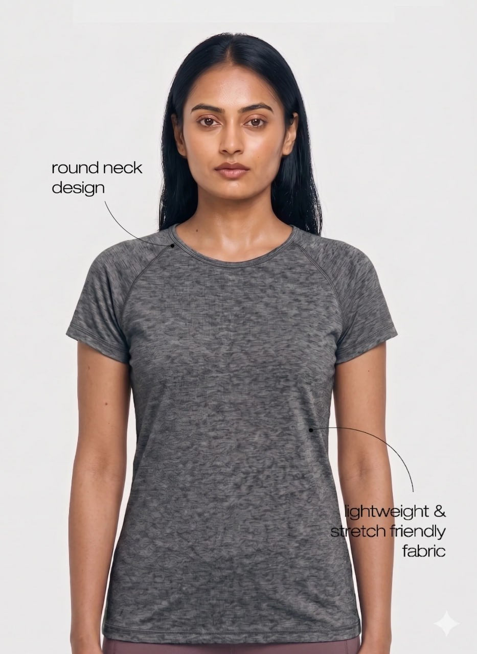 Blossom Breathable, lightweight, and quick-drying with wrinkle-resistant fabric and lasting shape retention.Fit for Gym, Running and Everyday Wear_BL AL T 31