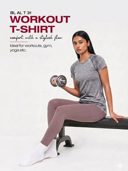 Blossom Breathable, lightweight, and quick-drying with wrinkle-resistant fabric and lasting shape retention.Fit for Gym, Running and Everyday Wear_BL AL T 31