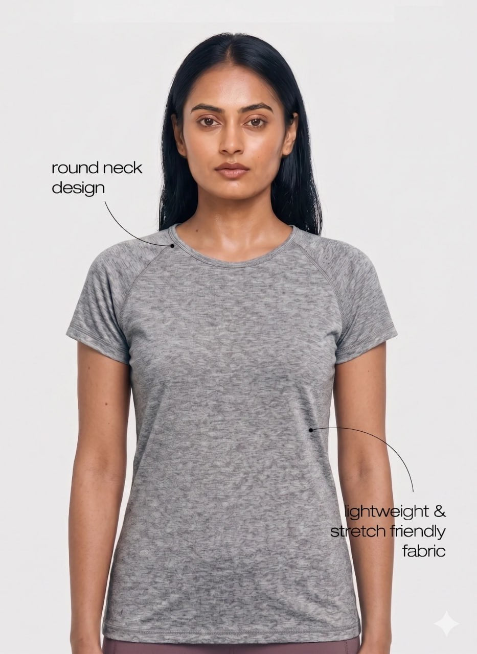 Blossom Breathable, lightweight, and quick-drying with wrinkle-resistant fabric and lasting shape retention.Fit for Gym, Running and Everyday Wear_BL AL T 31