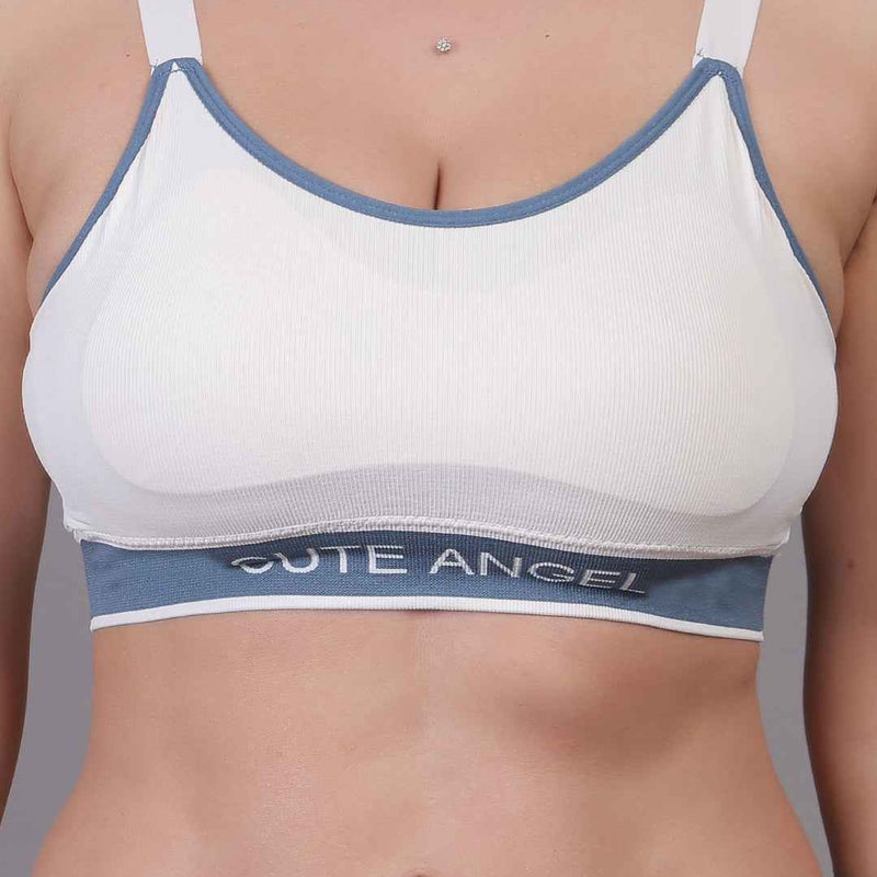 Women Beginners Anti Bacterial Full Coverage Lightly Padded Sports Bra
