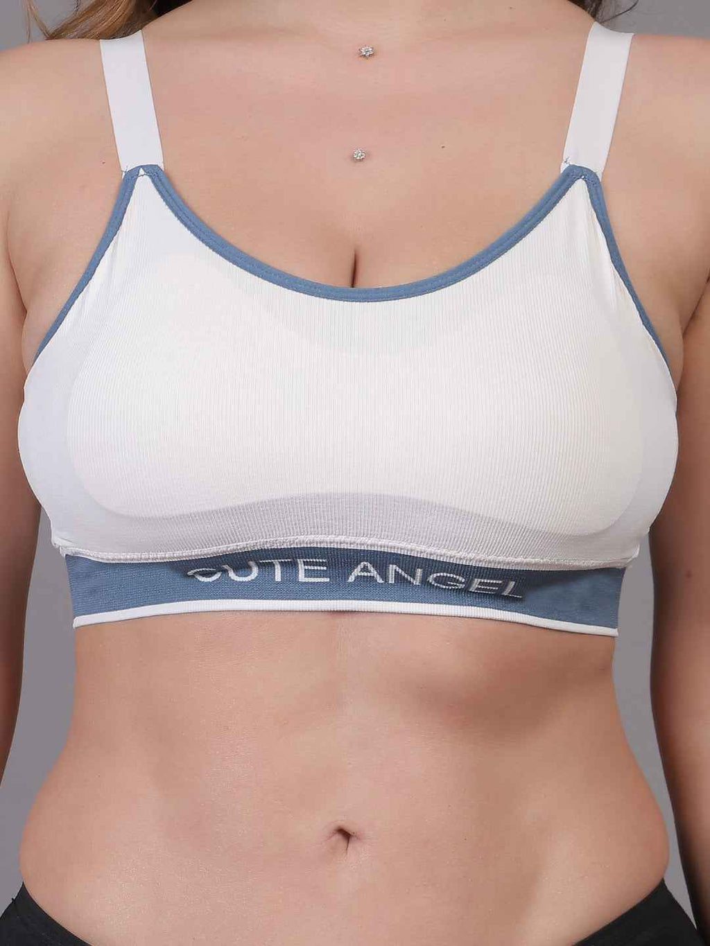 Women Beginners Anti Bacterial Full Coverage Lightly Padded Sports Bra