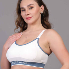 Women Beginners Anti Bacterial Full Coverage Lightly Padded Sports Bra
