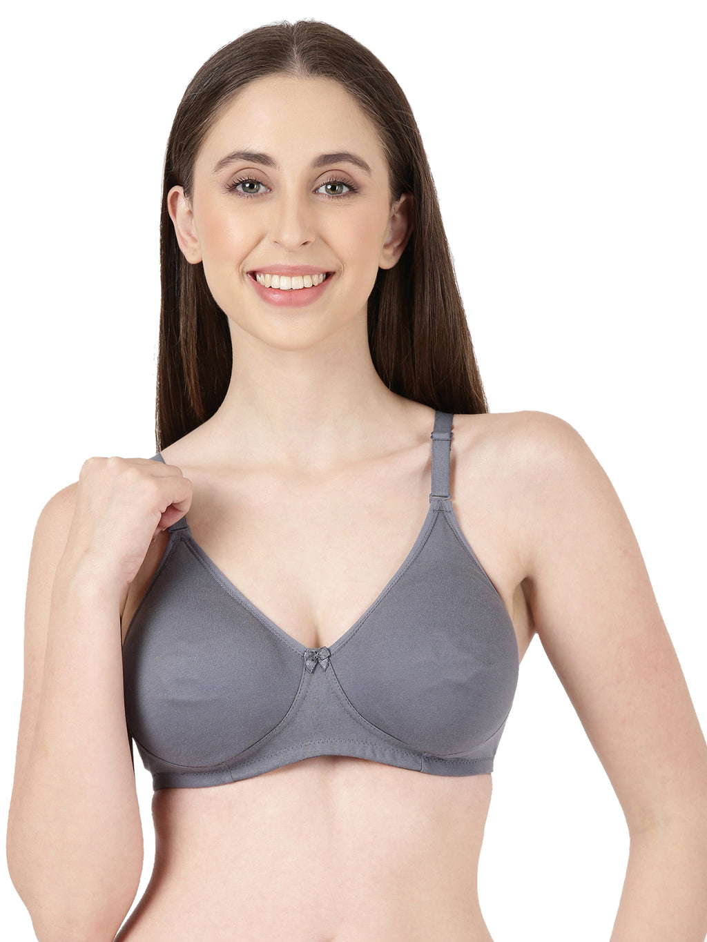Buy_Blossom_Quill_Soft_Bra_Cotton_T_Shirt_Bra_Full_Coverage_Steel Grey_1