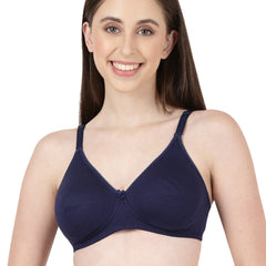 Buy_Blossom_Quill_Soft_Bra_Cotton_T_Shirt_Bra_Full_Coverage_Navy Blue_1