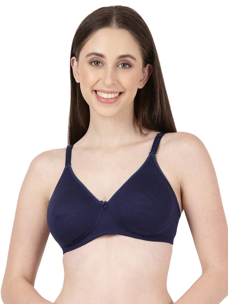 Buy_Blossom_Quill_Soft_Bra_Cotton_T_Shirt_Bra_Full_Coverage_Navy Blue_1
