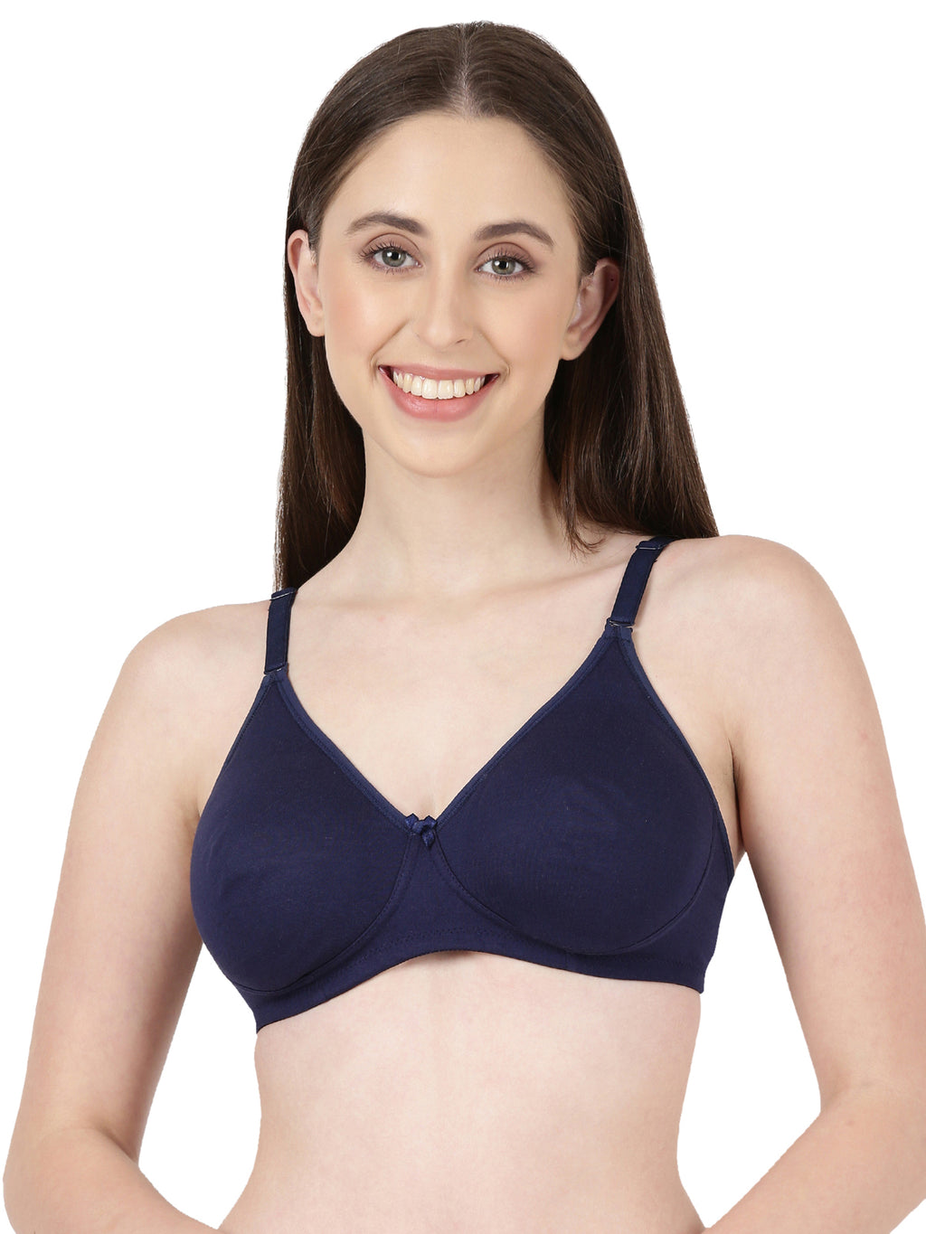 Buy_Blossom_Quill_Soft_Bra_Cotton_T_Shirt_Bra_Full_Coverage_Navy Blue_1