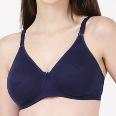 Buy_Blossom_Quill_Soft_Bra_Cotton_T_Shirt_Bra_Full_Coverage_Navy Blue_2