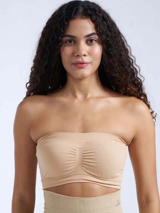 Munns & Mars Womens Seamless Non-Padded Tube Bra - Pack of 3