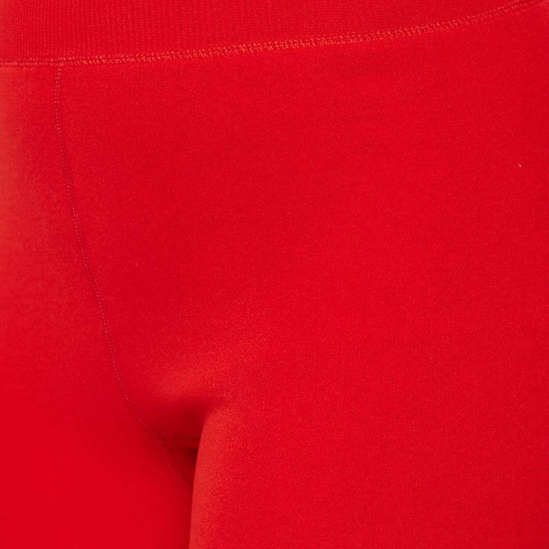 Women Red Fleece Footed  Legging Slim Fit Warm Thick Fur Lined Winter Thermal Soft Leggings for Girls - Brachy