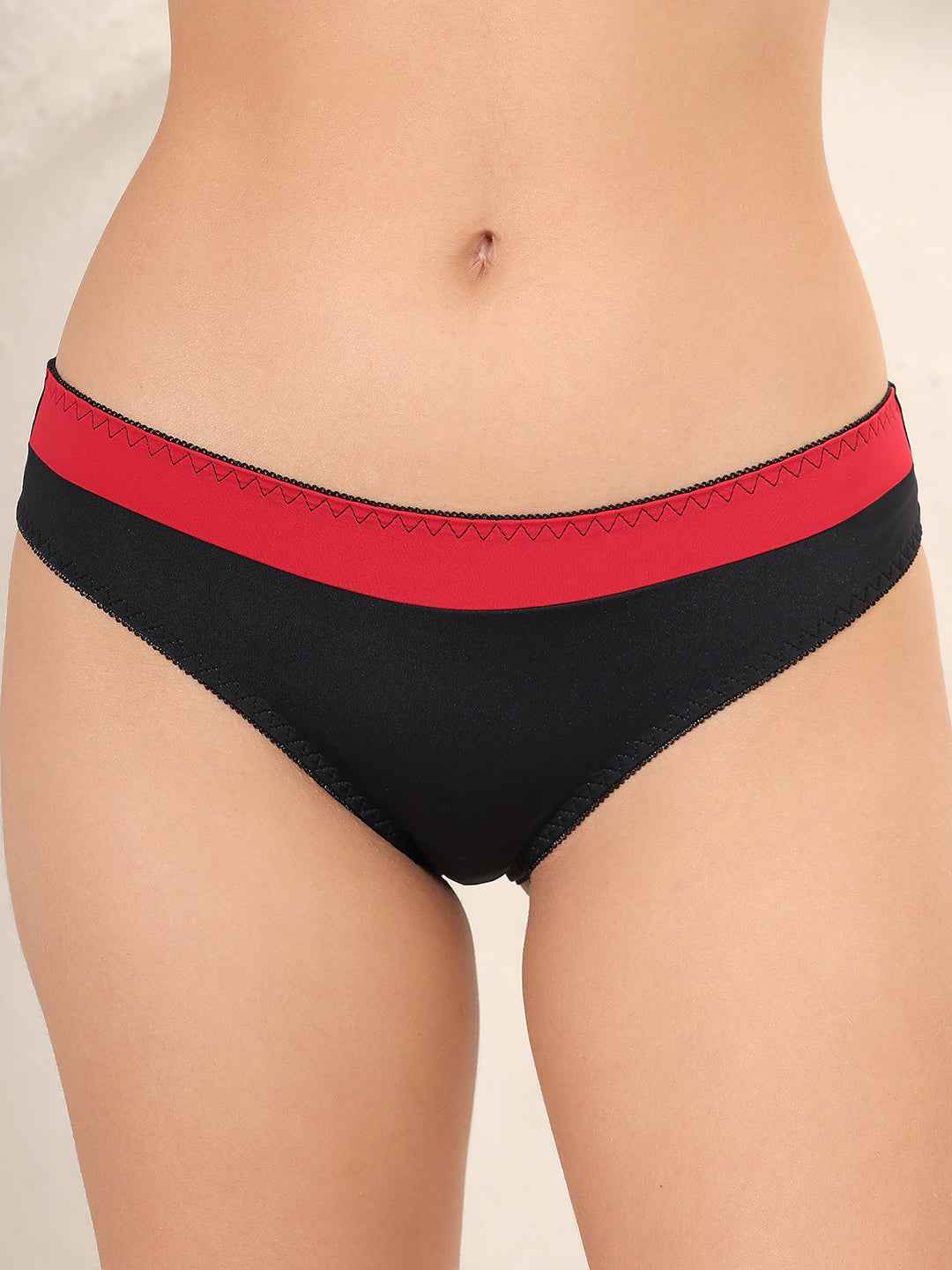 Brachy Women Colorblocked Padded Wired Push Up Bra with Sexy Seamless Panty Lingerie Set