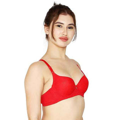 women Self Design Wired Lightly Padded Pushup Bra