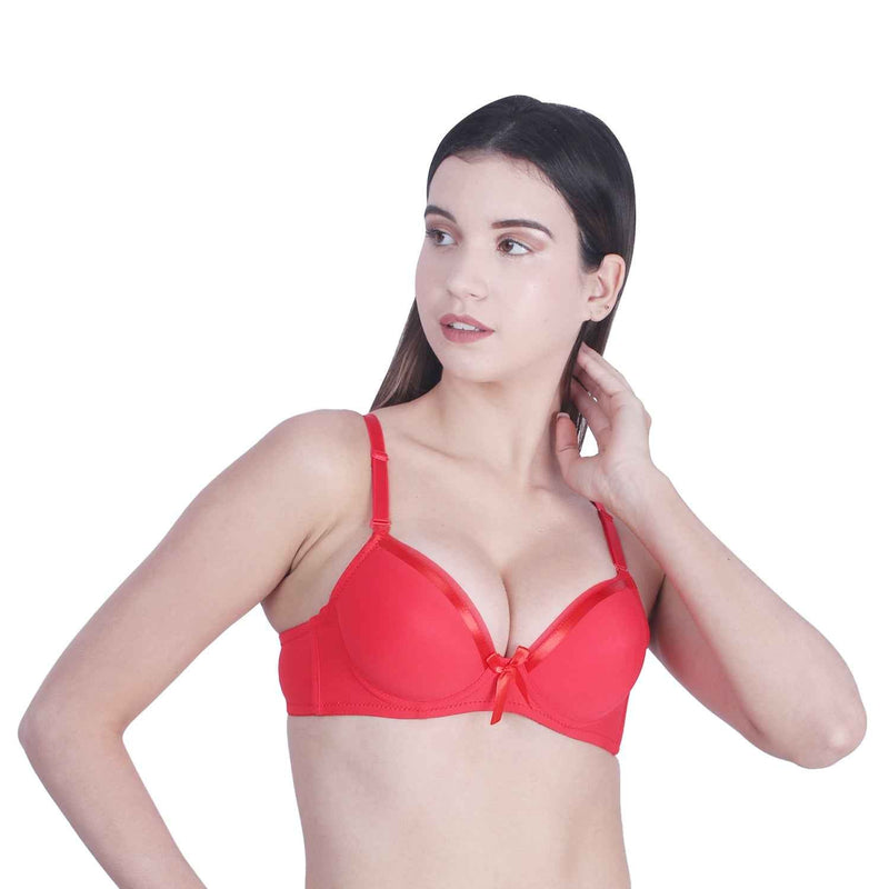 Brachy Women T-shirt Heavily Padded Pushup Bra
