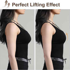 Brachy Women Self-Adhesive Plunge Strapless Push-Up Silicone Backless Bra With Silicone Nipple Cover Set