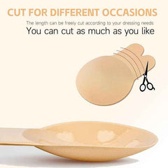 Brachy Women Pack Of 2 Sticky Adhesive Silicone Invisible Push Up Backless Strapless Nipple Cover Bra