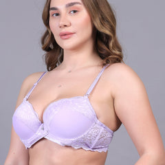 Brachy Women Heavy Padded Pushup Underwired Lace Bra