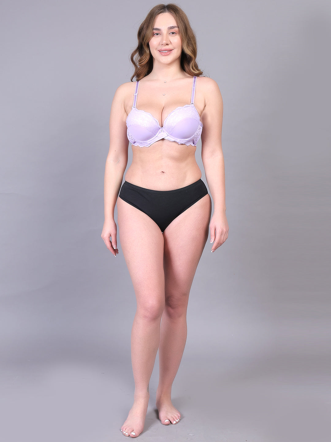 Brachy Women Heavy Padded Pushup Underwired Lace Bra