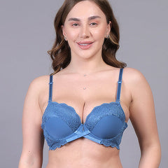 Brachy Women Heavy Padded Pushup Underwired Lace Bra