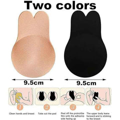 Brachy Women Pack Of 2 Sticky Adhesive Silicone Invisible Push Up Backless Strapless Nipple Cover Bra