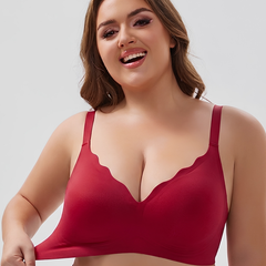 Celine – Red Seamless Wireless All Day Bra