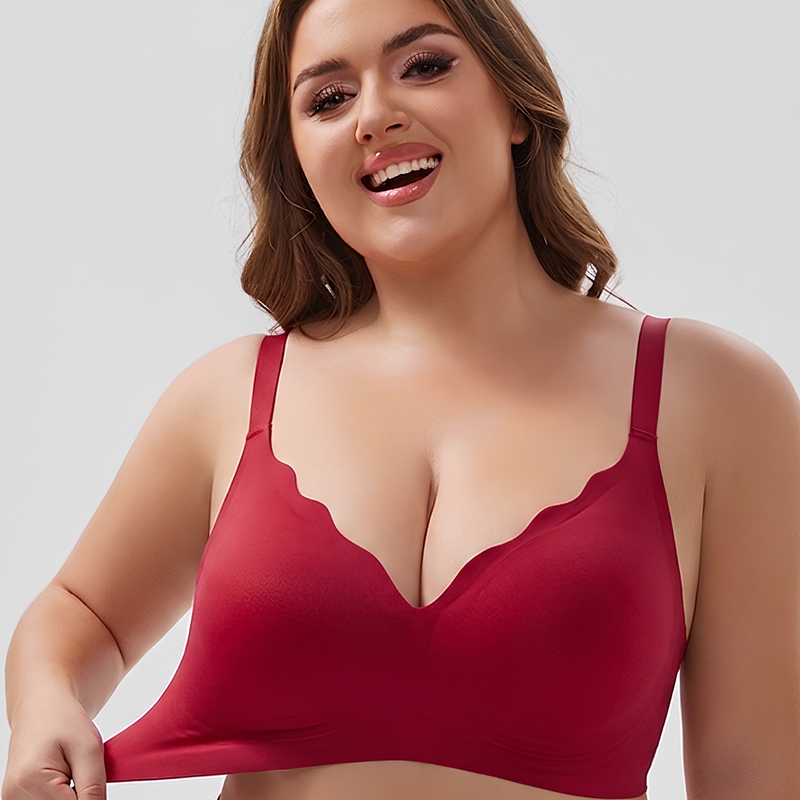 Celine – Red Seamless Wireless All Day Bra