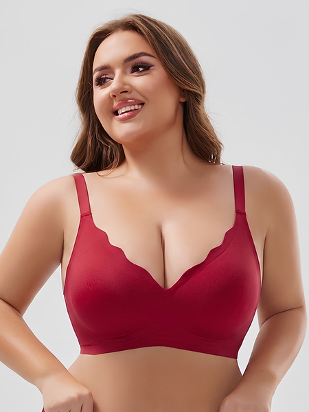 Celine – Red Seamless Wireless All Day Bra