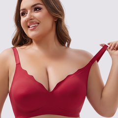 Celine – Red Seamless Wireless All Day Bra