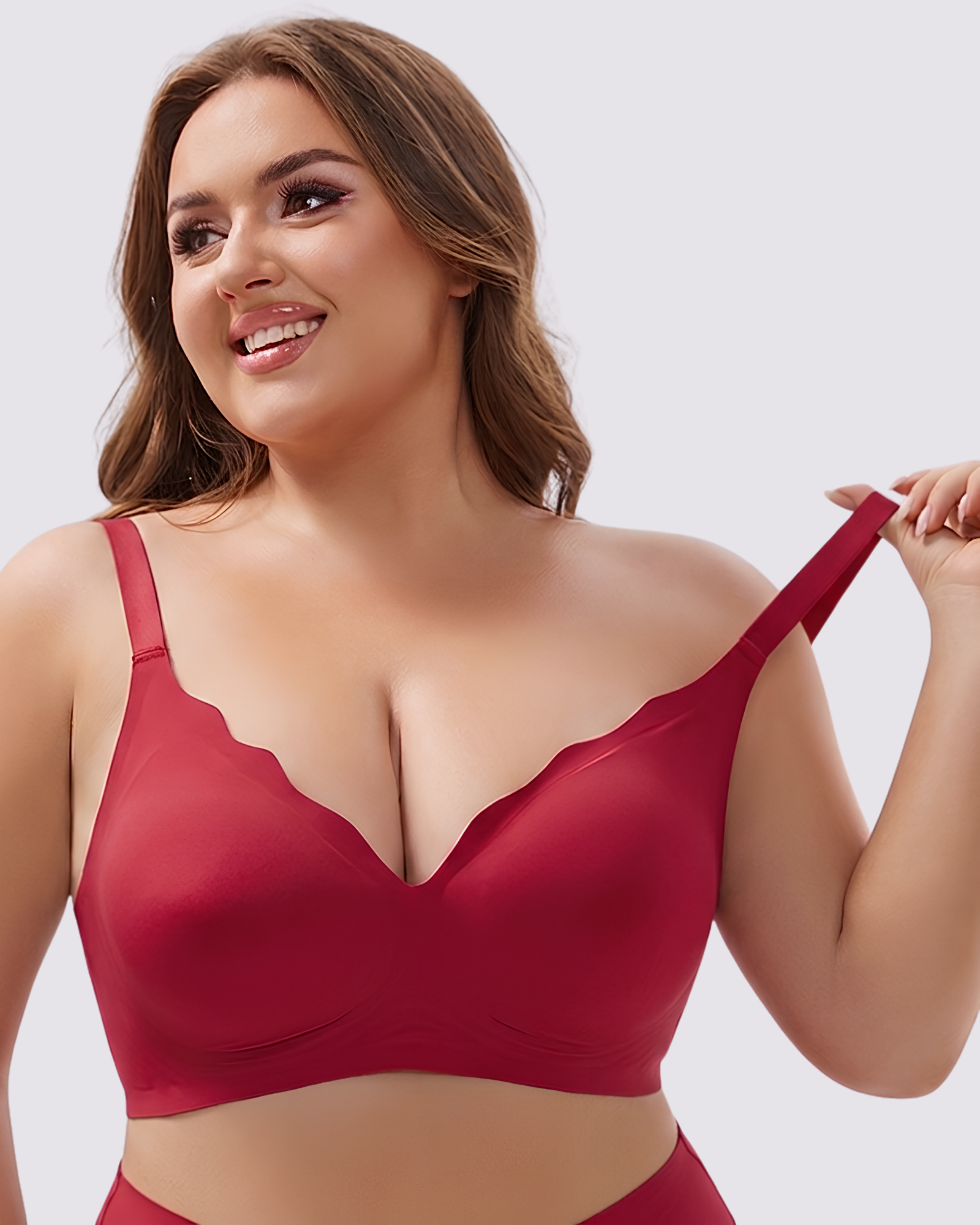 Celine – Red Seamless Wireless All Day Bra