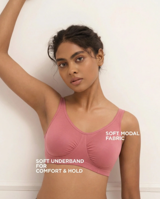 Buy_Blossom_Night_Bra_Ultra_soft_modal_sleep_bra_no_bra_feel_Rose Gold-1