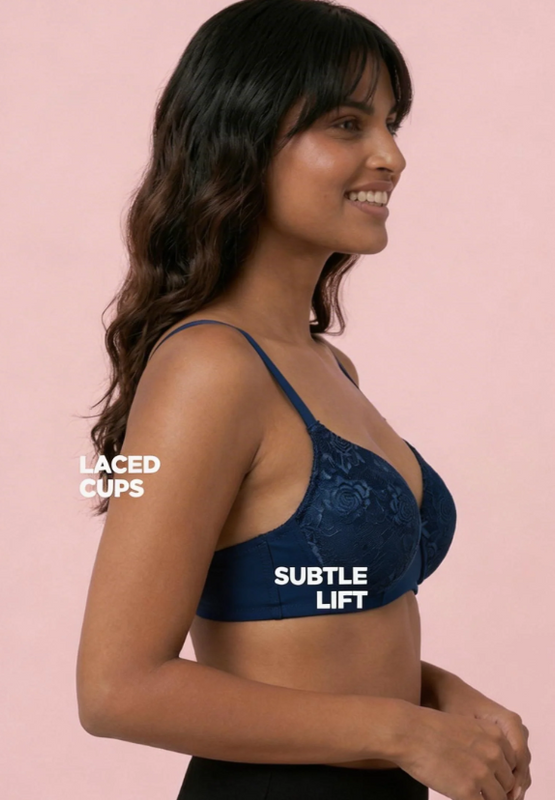 Buy_Blossom_Solace_Soft_Polyamide_Lace_Padded_Bra_Medium_Coverage_Navy Blue_3