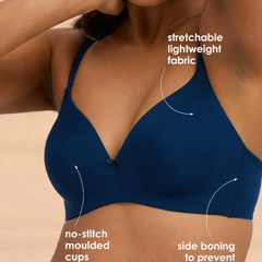 Buy_Blossom_Flawless_Pad_Padded_Non_Wired_Seamless_Polyamide_Bra_Navy Blue_2