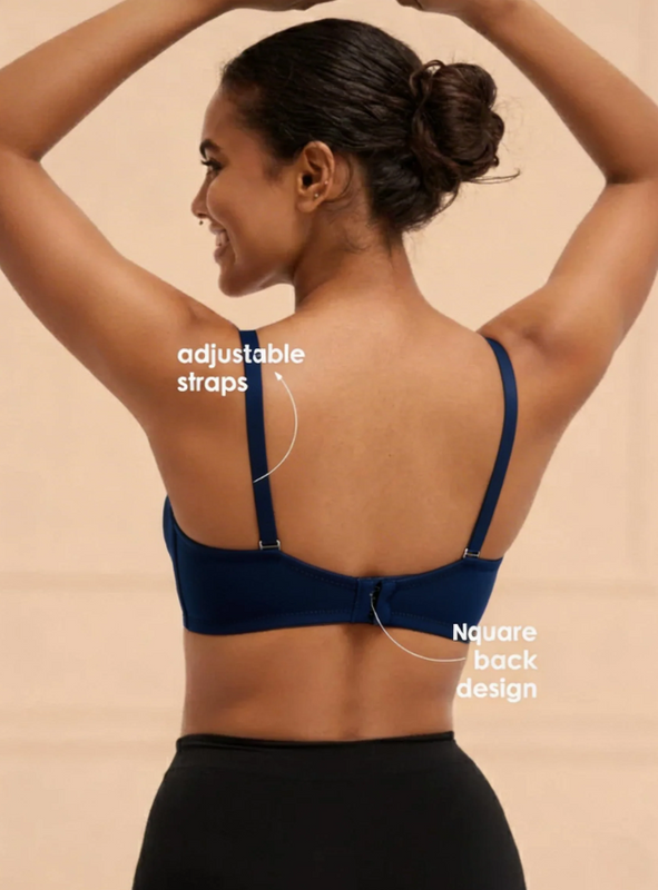 Buy_Blossom_Flawless_Pad_Padded_Non_Wired_Seamless_Polyamide_Bra_Navy Blue_4