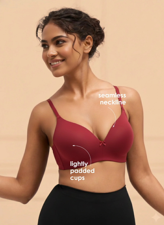 Buy_Blossom_Flawless_Pad_Padded_Non_Wired_Seamless_Polyamide_Bra_Maroon_1