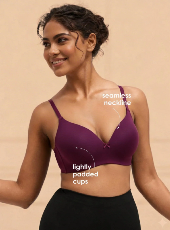 Buy_Blossom_Flawless_Pad_Padded_Non_Wired_Seamless_Polyamide_Bra_Wine_1