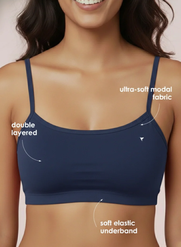Buy_Blossom_Starters_Bra_Ultra_Soft_Bamboo_Modal_Beginner_Bra_Navy Blue_2