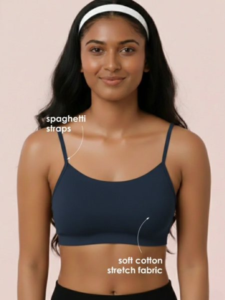 Buy_Blossom_Be_Bold_Teen_Bra_Everyday_Racerback_Soft_Cotton_Slip_On_Bra_Navy Blue_1