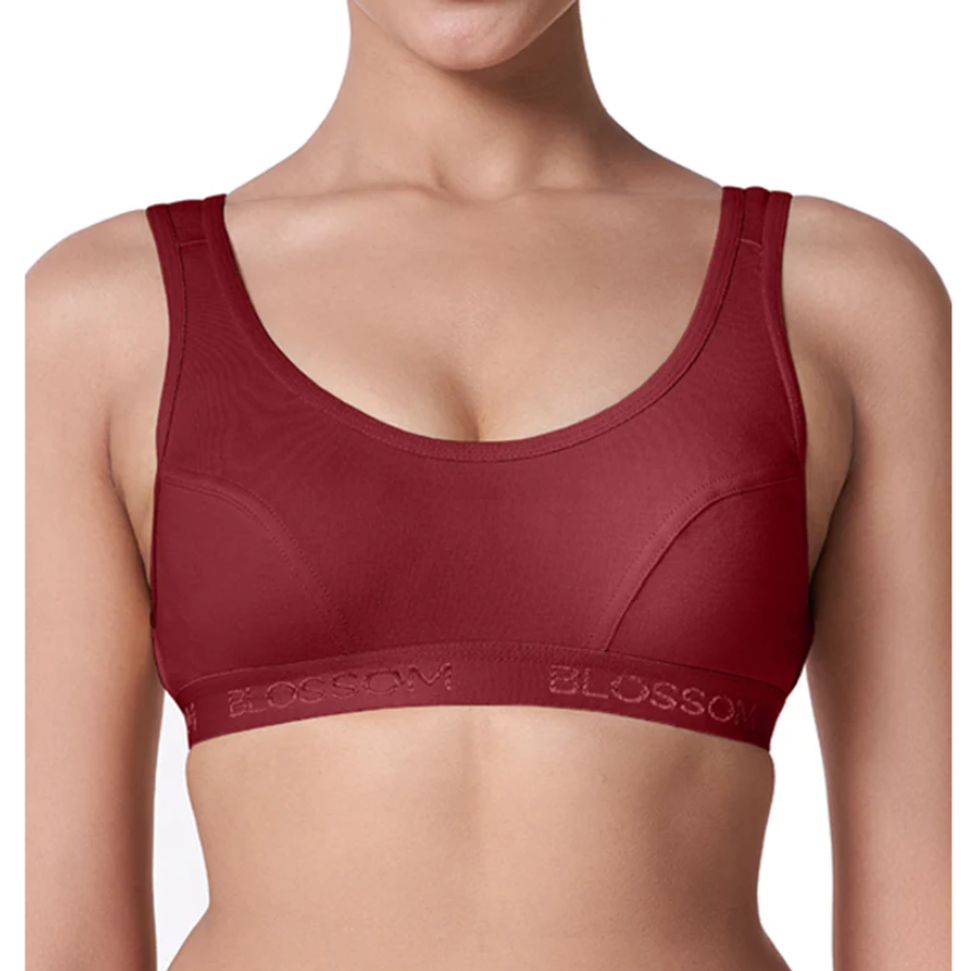 Buy_Blossom_Sporty_Bra_Moderate_Impact_Sports_Bra_Seamed_Cups_Maroon_1