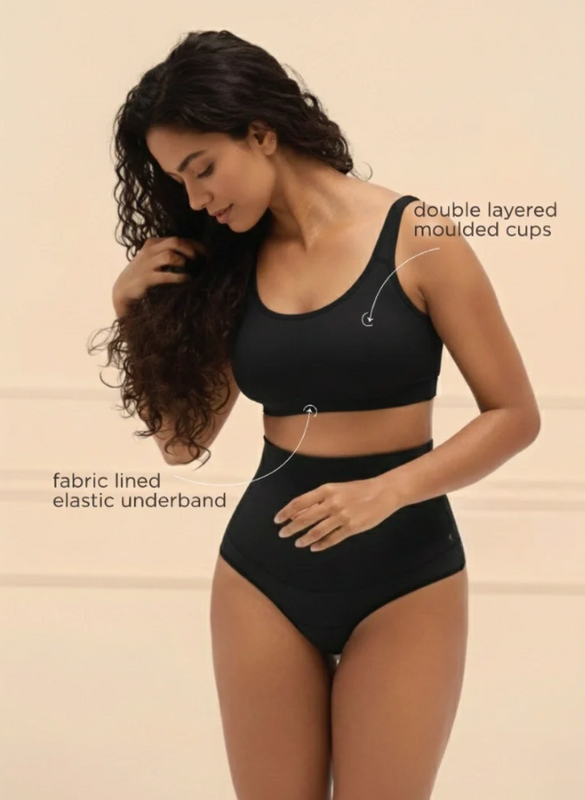 Buy_Blossom_Aesthetic_Bra_Non_Padded_Non_Wired_Slip_On_Bra_Black_2